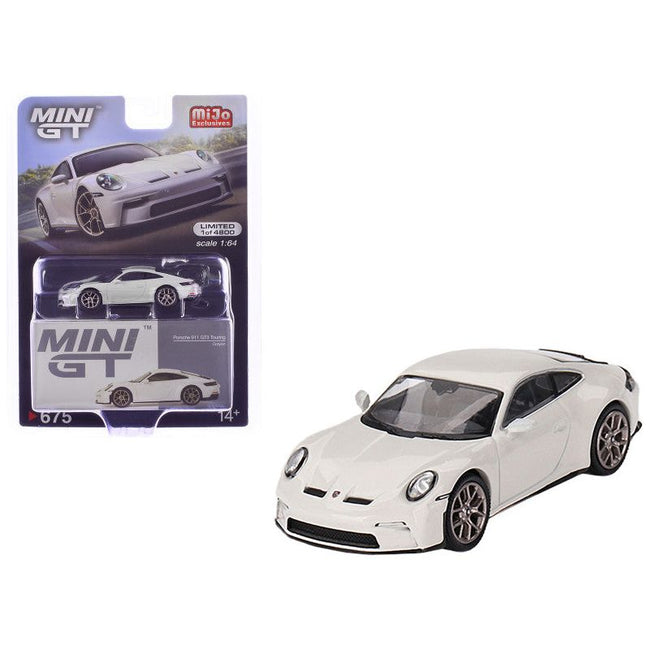 Porsche 911 (992) GT3 Touring Crayon Gray Limited Edition to 4800 pieces Worldwide 1/64 Diecast Model Car by Mini GT - Mini GT - ModelCars.com