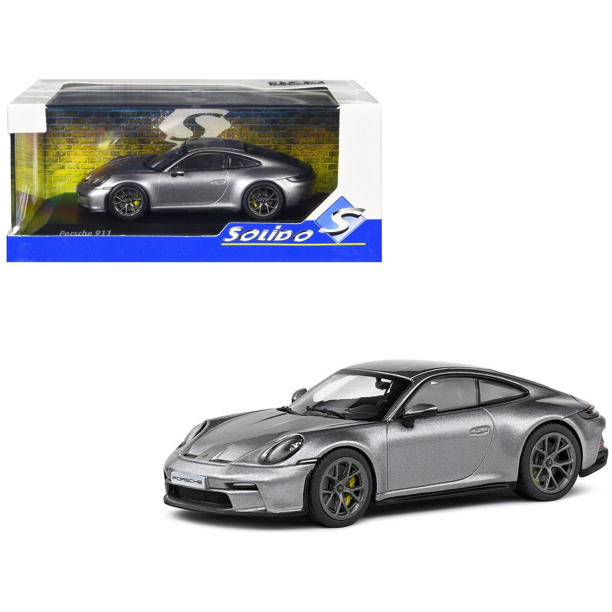 Porsche 911 (992) GT3 Touring GT Silver Metallic 1/43 Diecast Model Car by Solido - Solido - ModelCars.com