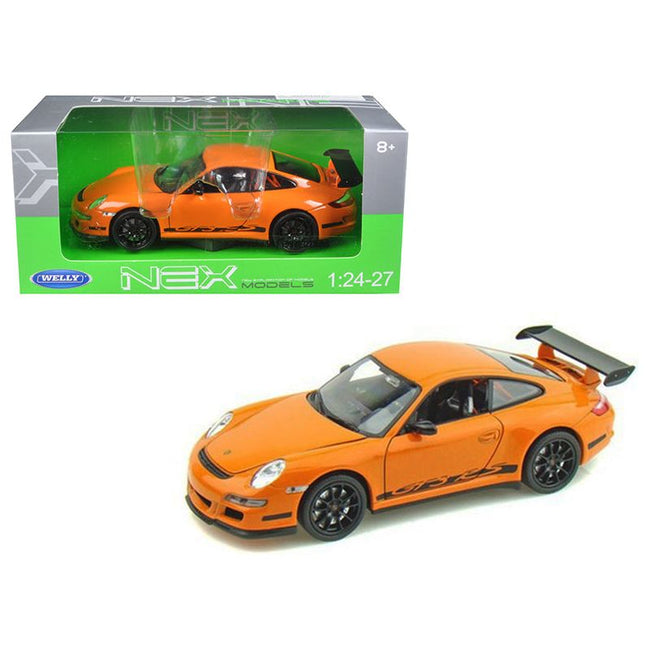 Porsche 911 (997) GT3 RS Orange 1/24 Diecast Car by Welly - Welly - ModelCars.com