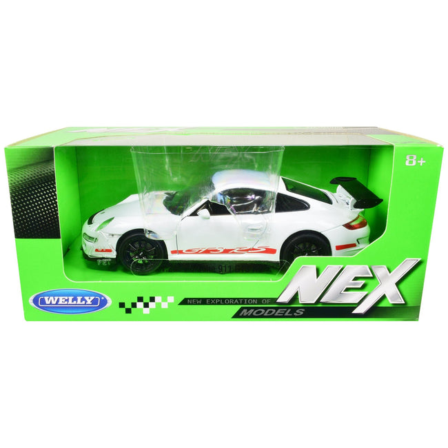 Porsche 911 (997) GT3 RS White 1/24 Diecast Car by Welly - Welly - ModelCars.com