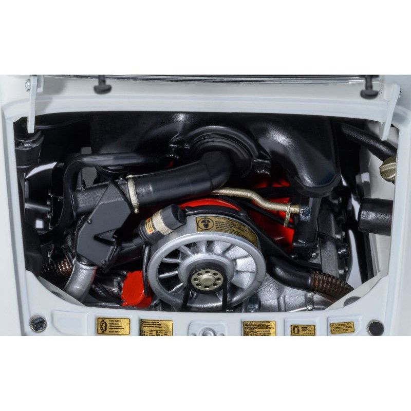 Porsche 911 Carrera 2.7 RS Grand Prix White with Red Stripes and Wheels 1/18 Model Car by Autoart - Autoart - ModelCars.com