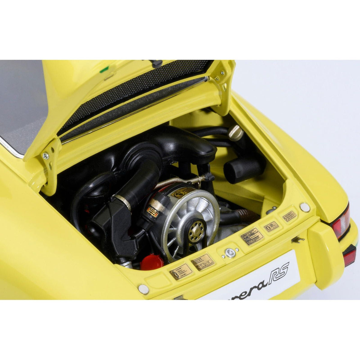 Porsche 911 Carrera 2.7 RS Light Yellow with Green Stripes and Wheels 1/18 Model Car by Autoart - Autoart - ModelCars.com