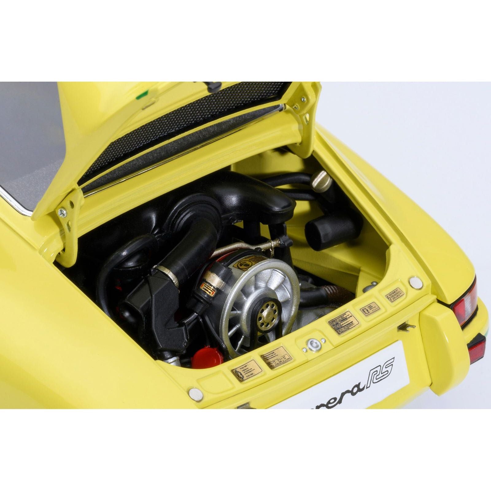 Porsche 911 Carrera 2.7 RS Light Yellow with Green Stripes and Wheels 1/18 Model Car by Autoart - Autoart - ModelCars.com