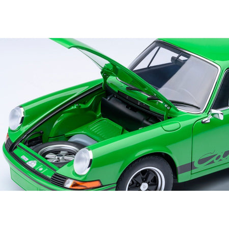 Porsche 911 Carrera 2.7 RS Viper Green with Black Stripes and Wheels 1/18 Model Car by Autoart-Autoart-ModelCars.com