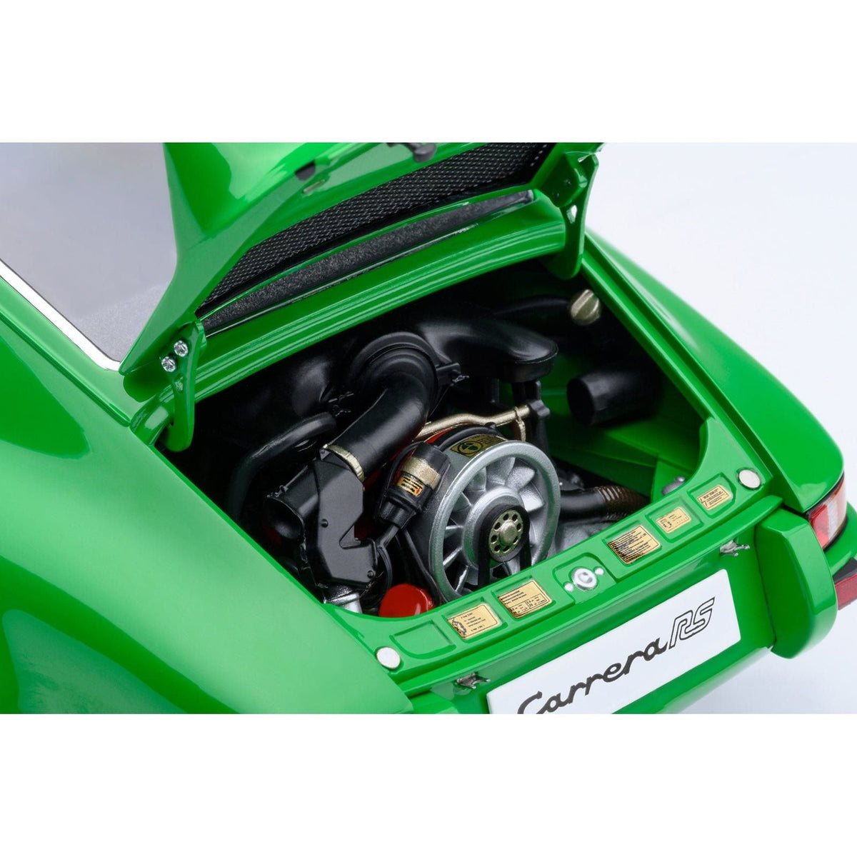 Porsche 911 Carrera 2.7 RS Viper Green with Black Stripes and Wheels 1/18 Model Car by Autoart-Autoart-ModelCars.com