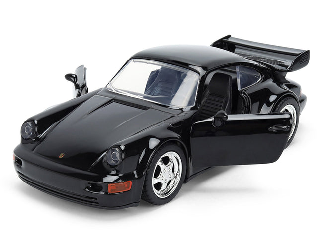 Porsche 911 Carrera RS 3.8 (964) Black "The Fast and the Furious: Tokyo Drift" (2006) Movie "25 Years of Fast & Furious" Series 1/32 Diecast Model Car by Jada-Jada-ModelCars.com