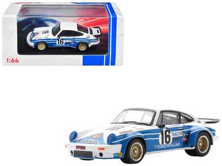 Porsche 911 Carrera RSR 3.0 16 Clemens Schickentanz - Hartwig Bertrams "Joest Racing - Tebernum Racing" "24 Hours of Le Mans" (1975) 1/64 Model Car by Spark-Spark-ModelCars.com