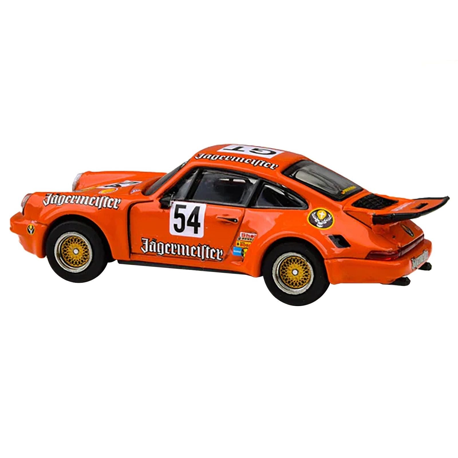 Porsche 911 Carrera RSR 3.0 54 "Jaegermeister - Kremer" Orange 1/64 Diecast Model Car by Paragon Models - Paragon - ModelCars.com