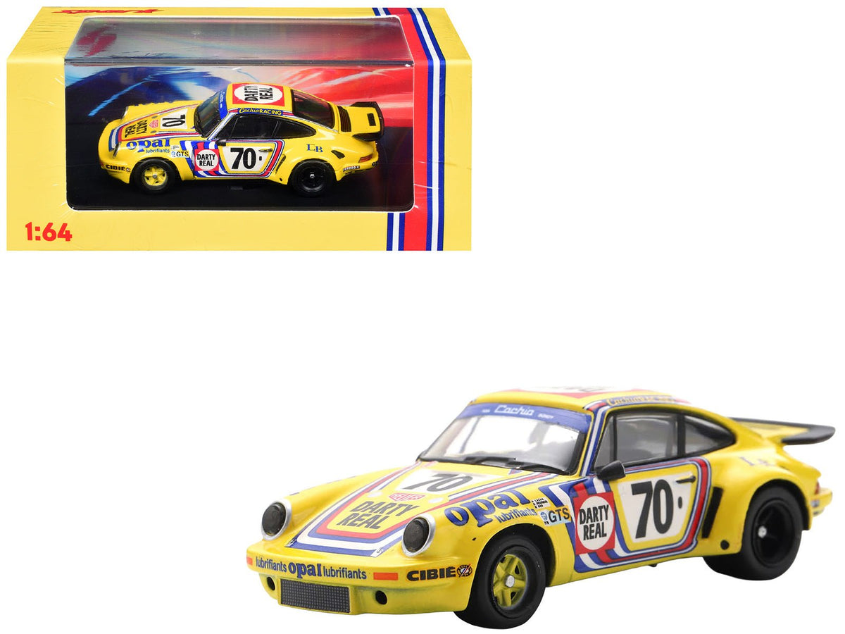 Porsche 911 Carrera RSR 3.0 70 Henri Cachia - Raymound Touroul - Dennis Rua "ASA Cachia-Bondy" "24 Hours of Le Mans" (1974) 1/64 Model Car by Spark-Spark-ModelCars.com