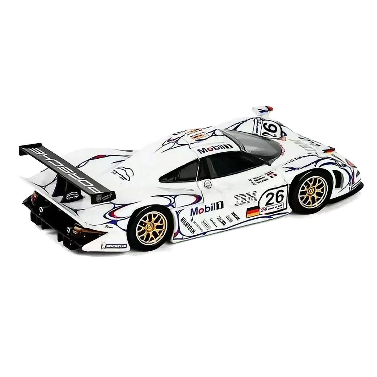 Porsche 911 GT1 #26 Allan McNish - Stephane Ortelli - Laurent Aiello "Porsche AG" Winner "24 Hours of Le Mans" (1998) 1/64 Diecast Model Car by Trends Hobby-Trends Hobby-ModelCars.com