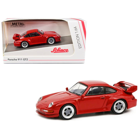 Porsche 911 GT2 Red 1/64 Diecast Model Car by Schuco - Schuco - ModelCars.com