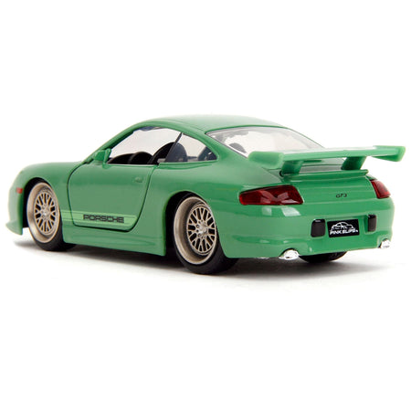 Porsche 911 GT3 (996) Green "Pink Slips" Series 1/32 Diecast Model Car by Jada-Jada-ModelCars.com