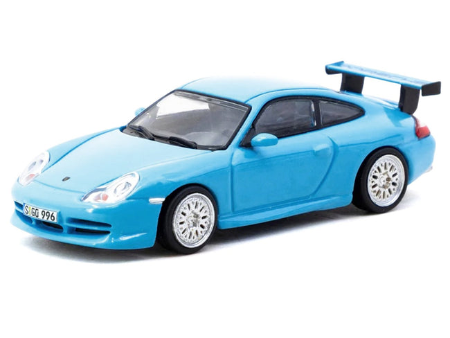 Porsche 911 GT3 (996) Light Blue "Global64" Series 1/64 Diecast Model by Tarmac Works-Tarmac Works-ModelCars.com