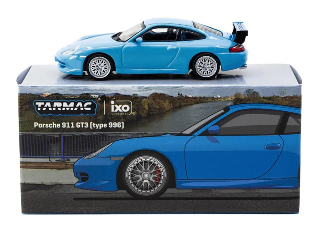 Porsche 911 GT3 (996) Light Blue "Global64" Series 1/64 Diecast Model by Tarmac Works-Tarmac Works-ModelCars.com