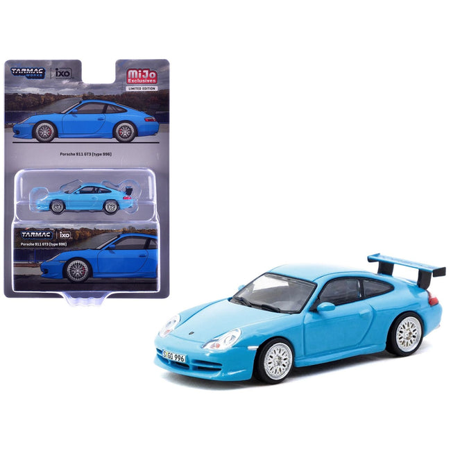 Porsche 911 GT3 (996) Light Blue "Global64" Series 1/64 Diecast Model by Tarmac Works-Tarmac Works-ModelCars.com