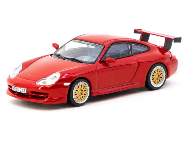 Porsche 911 GT3 (996) Red "Global64" Series 1/64 Diecast Model by Tarmac Works-Tarmac Works-ModelCars.com