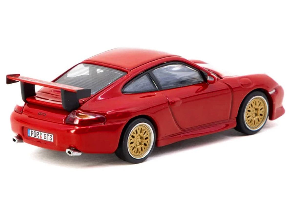 Porsche 911 GT3 (996) Red "Global64" Series 1/64 Diecast Model by Tarmac Works-Tarmac Works-ModelCars.com