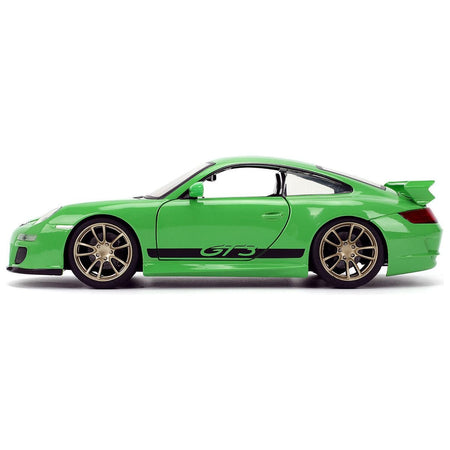 Porsche 911 GT3 (997) Green with Black Accents "Fast X" (2023) Movie "Fast & Furious" Series 1/24 Diecast Model Car by Jada - Jada - ModelCars.com