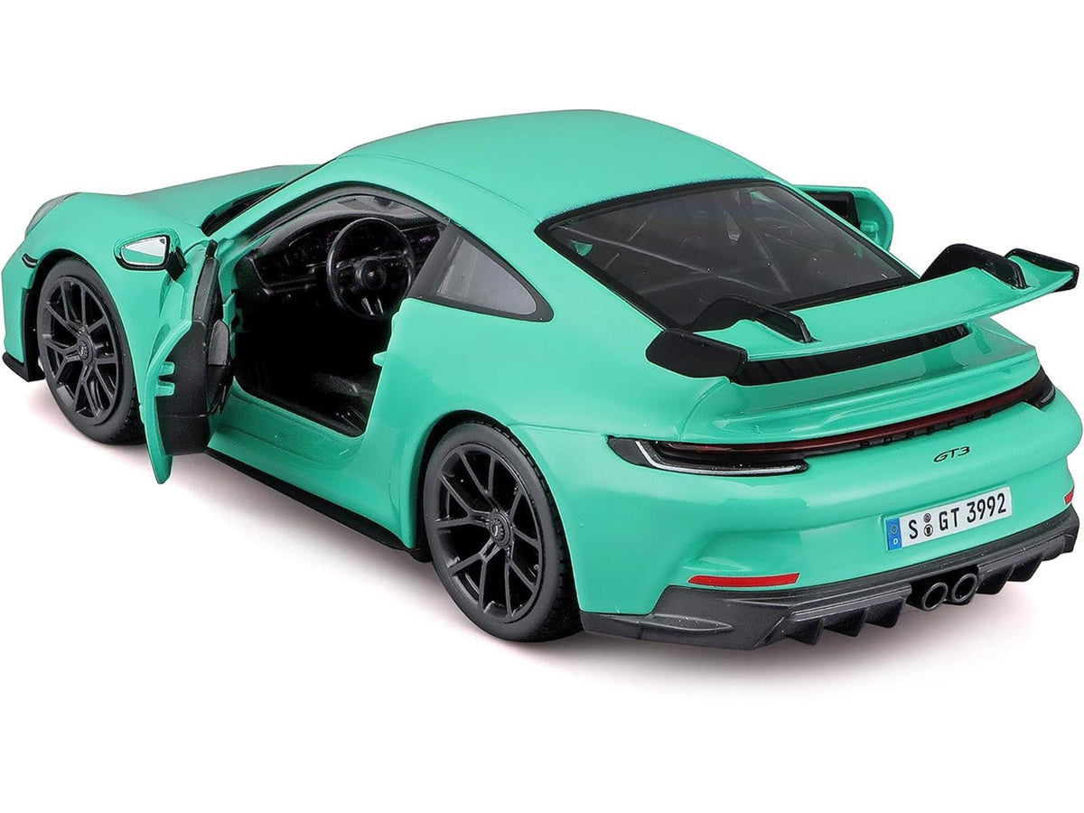 Porsche 911 GT3 Light Green 1/24 Diecast Model Car by Bburago-Bburago-ModelCars.com