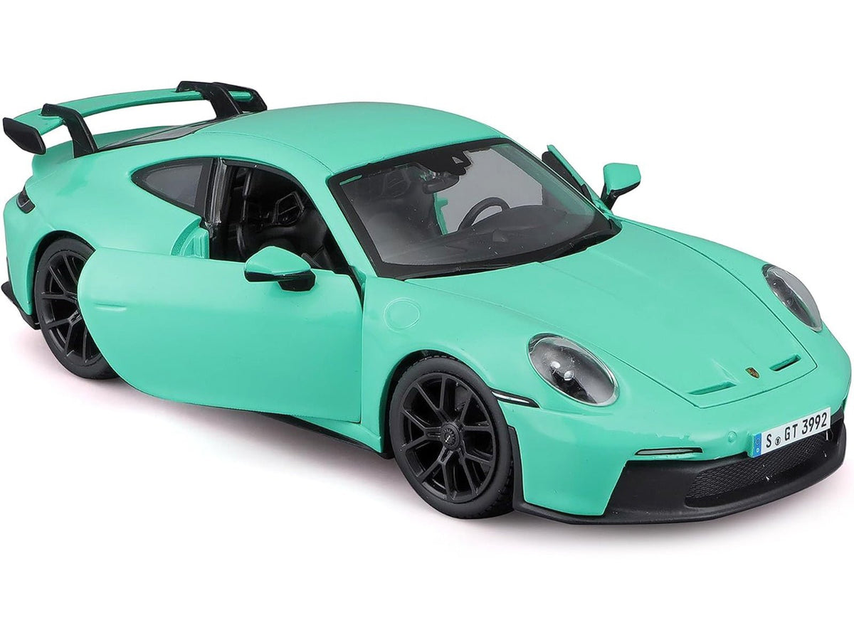 Porsche 911 GT3 Light Green 1/24 Diecast Model Car by Bburago-Bburago-ModelCars.com