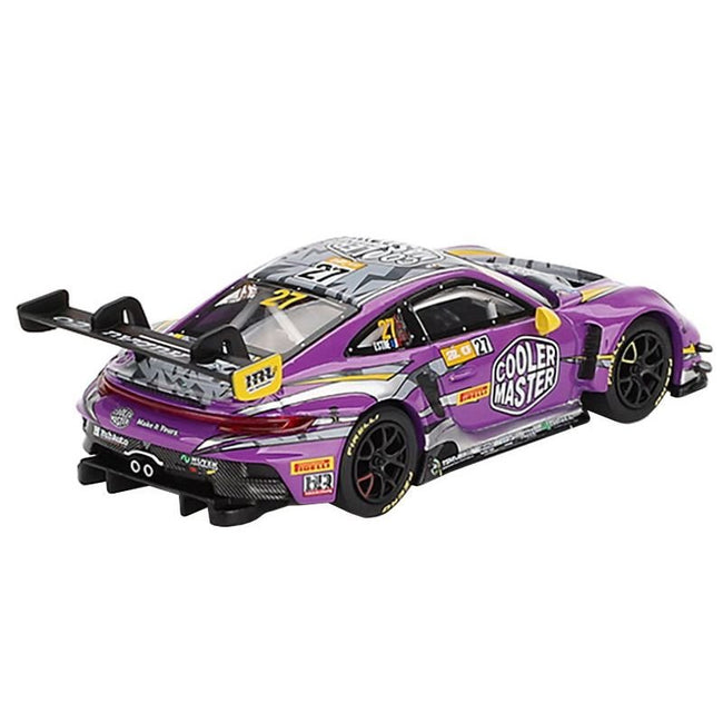 Porsche 911 GT3 R #27 Kevin Estre "HubAuto Racing" "FIA GT World Cup 70th Macau Grand Prix" (2023) Limited Edition 1/64 Diecast Model Car by Mini GT-Mini GT-ModelCars.com