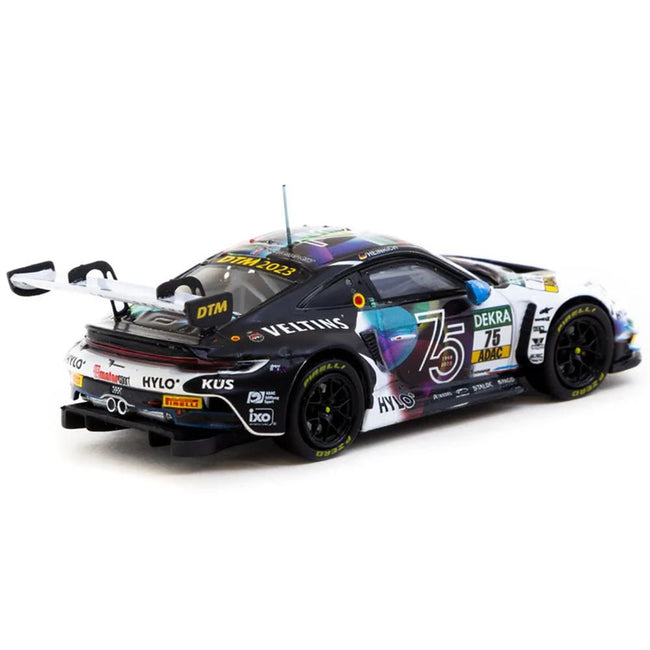 Porsche 911 GT3 R #75 Laurin Heinrich "KUS Team Bernhard" "Deutsche Tourenwagen Masters" (2023) "Hobby64" Series 1/64 Diecast Model by Tarmac Works-Tarmac Works-ModelCars.com