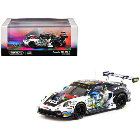 Porsche 911 GT3 R #75 Laurin Heinrich "KUS Team Bernhard" "Deutsche Tourenwagen Masters" (2023) "Hobby64" Series 1/64 Diecast Model by Tarmac Works-Tarmac Works-ModelCars.com