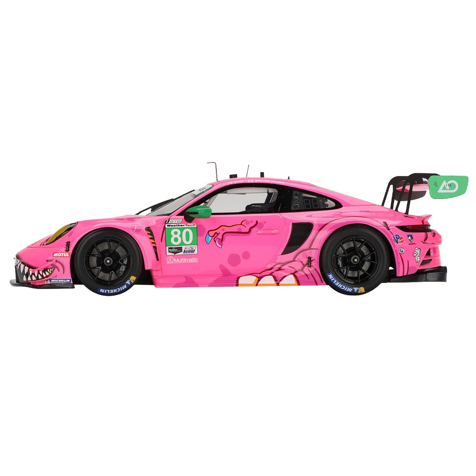 Porsche 911 GT3 R 80 P.J. Hyett - Sebastian Priaulx "AO Racing" IMSA "Michelin GT Challenge at VIR" (2023) 1/18 Model Car by Top Speed - Top Speed - ModelCars.com