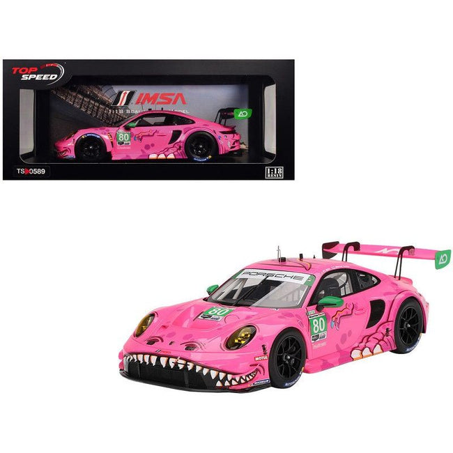 Porsche 911 GT3 R 80 P.J. Hyett - Sebastian Priaulx "AO Racing" IMSA "Michelin GT Challenge at VIR" (2023) 1/18 Model Car by Top Speed - Top Speed - ModelCars.com