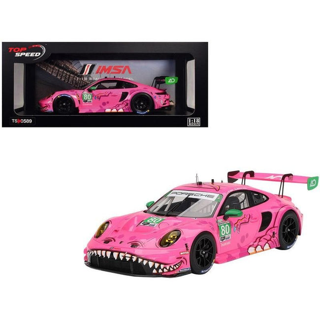 Porsche 911 GT3 R #80 P.J. Hyett - Sebastian Priaulx "AO Racing" IMSA "Michelin GT Challenge at VIR" (2023) 1/18 Model Car by Top Speed-Top Speed-ModelCars.com