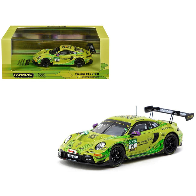 Porsche 911 GT3 R #91 Thomas Preining "Manthey EMA" Champion "Deutsche Tourenwagen Masters" (2023) "Hobby64" Series 1/64 Diecast Model by Tarmac Works-Tarmac Works-ModelCars.com