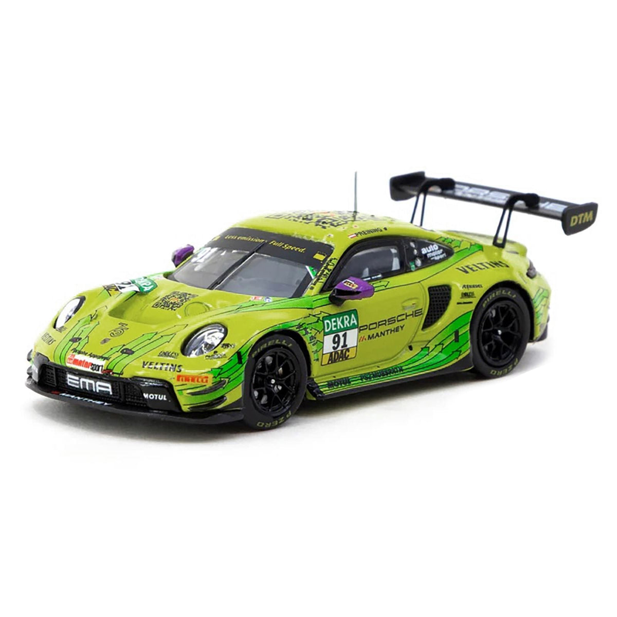 Porsche 911 GT3 R #91 Thomas Preining "Manthey EMA" Champion "Deutsche Tourenwagen Masters" (2023) "Hobby64" Series 1/64 Diecast Model by Tarmac Works-Tarmac Works-ModelCars.com