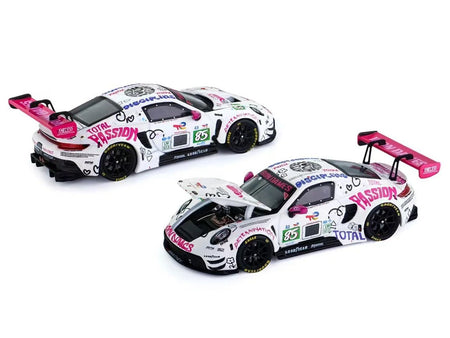 Porsche 911 GT3 R (992) #85 Sarah Bovy - Rahel Frey - Celia Martin "Iron Dames" LMGT3 Class "24 Hours of Le Mans" (2025) 1/64 Diecast Model Car by Trends Hobby-Trends Hobby-ModelCars.com