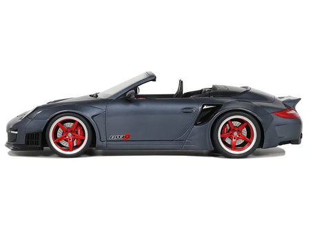 Porsche 911 LB-Works Alpha 9 Gray with Black Hood 1/18 Model Car by GT Spirit-GT Spirit-ModelCars.com