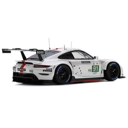 Porsche 911 RSR - 19 91 Gianmaria Bruni - Richard Lietz - Frederic Makowiecki "Porsche GT Team" GTE Pro Winner "24 Hours of Le Mans" (2022) with Acrylic Display Case 1/18 Model Car by Spark - Spark - ModelCars.com