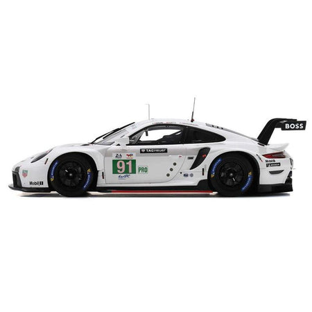 Porsche 911 RSR - 19 91 Gianmaria Bruni - Richard Lietz - Frederic Makowiecki "Porsche GT Team" GTE Pro Winner "24 Hours of Le Mans" (2022) with Acrylic Display Case 1/18 Model Car by Spark - Spark - ModelCars.com