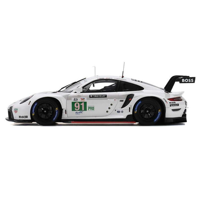 Porsche 911 RSR - 19 91 Gianmaria Bruni - Richard Lietz - Frederic Makowiecki "Porsche GT Team" GTE Pro Winner "24 Hours of Le Mans" (2022) with Acrylic Display Case 1/18 Model Car by Spark - Spark - ModelCars.com