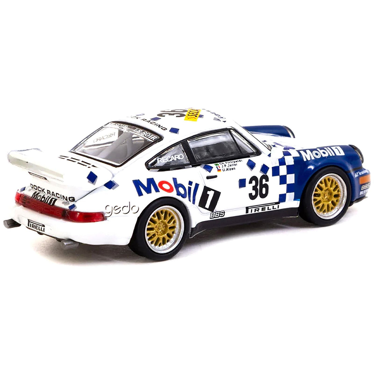 Porsche 911 RSR 3.8 #36 Christian Fittipaldi - Jean-Pierre Jarier - Uwe Alzen "Roock Racing" Winner "Spa 24 Hours" (1993) "Collab64" Series 1/64 Diecast Model Car by Schuco & Tarmac Works-Schuco-ModelCars.com