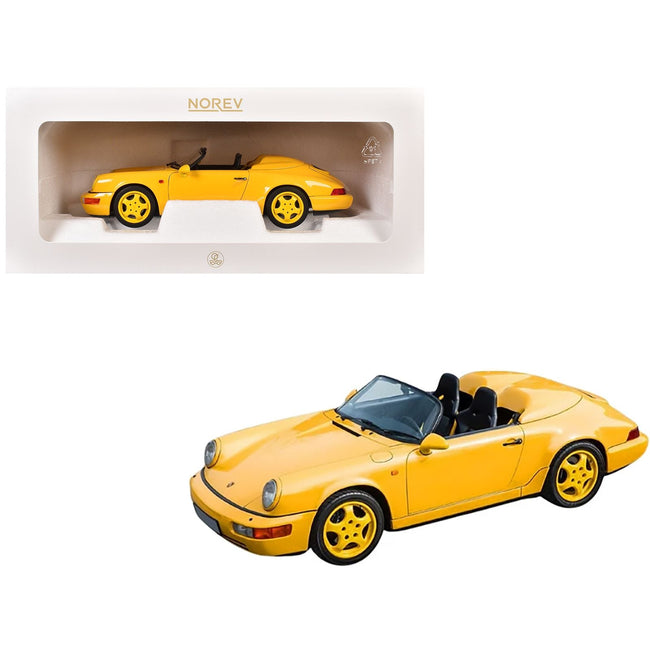 Porsche 911 Speedster Speed Yellow 1/18 Diecast Model Car by Norev-Norev-ModelCars.com