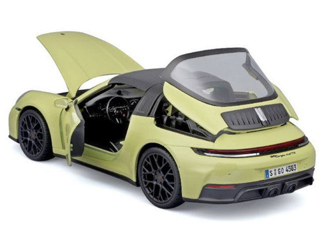 Porsche 911 Targa 4 GTS (992.2) Yellow with Black Top "Special Edition" Series 1/18 Diecast Model Car by Maisto-Maisto-ModelCars.com