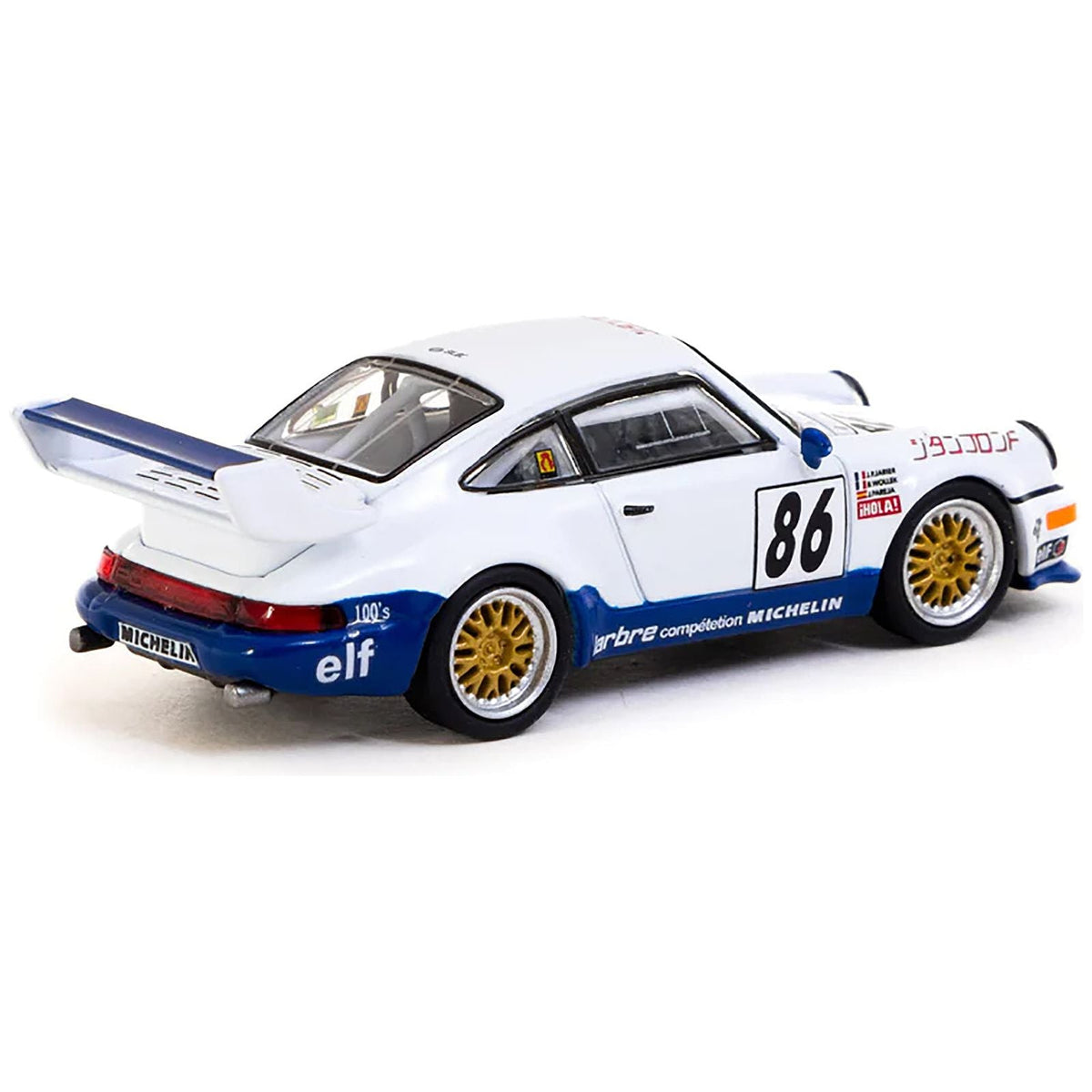 Porsche 911 Turbo S LM GT #86 Jean-Pierre Jarier - Bob Wollek - Jesus Pareja "Larbre Competition" Winner "Suzuka 1000km" (1994) "Collab64" Series 1/64 Diecast Model Car by Schuco & Tarmac Works-Schuco-ModelCars.com