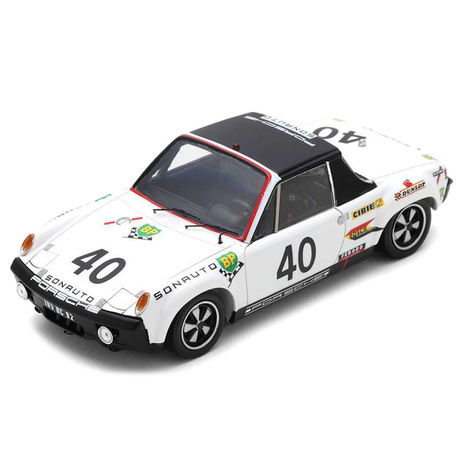 Porsche 914/6 40 Claude Ballot - Lena - Guy Chasseuil "Etablissements Sonauto" "24 Hours of Le Mans" (1970) with Acrylic Display Case 1/18 Model Car by Spark - Spark - ModelCars.com