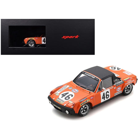 Porsche 914/6 46 Paul Keller - Jean Sage "Ecurie Porsche Club Romand" "24 Hours of Le Mans" (1971) and Acrylic Display Case 1/18 Model Car by Spark - Spark - ModelCars.com