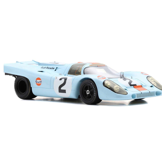 Porsche 917K #2 Pedro Rodriguez - Jackie Oliver "J.W. Automotive Engineering" Winner "24 Hours of Daytona" (1971) with Acrylic Display Case 1/18 Model Car by Spark-Spark-ModelCars.com