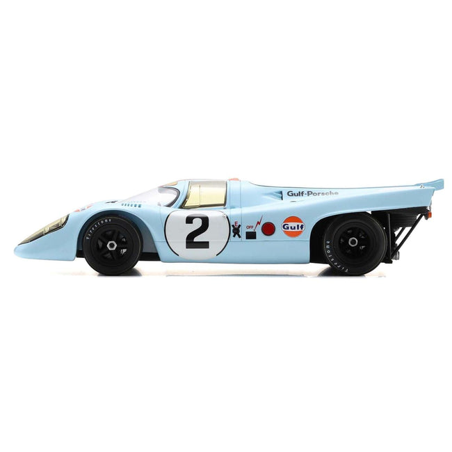 Porsche 917K #2 Pedro Rodriguez - Jackie Oliver "J.W. Automotive Engineering" Winner "24 Hours of Daytona" (1971) with Acrylic Display Case 1/18 Model Car by Spark-Spark-ModelCars.com