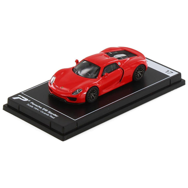 Porsche 918 Spyder Guards Red "Hypercar League Collection" 1/64 Diecast Model Car by PosterCars-PosterCars-ModelCars.com