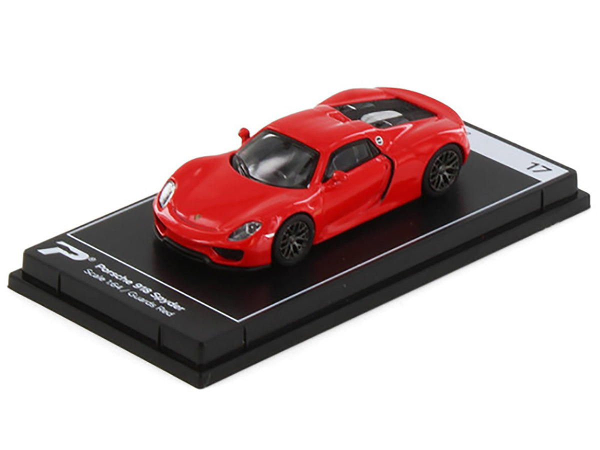 Porsche 918 Spyder Guards Red "Hypercar League Collection" 1/64 Diecast Model Car by PosterCars-PosterCars-ModelCars.com