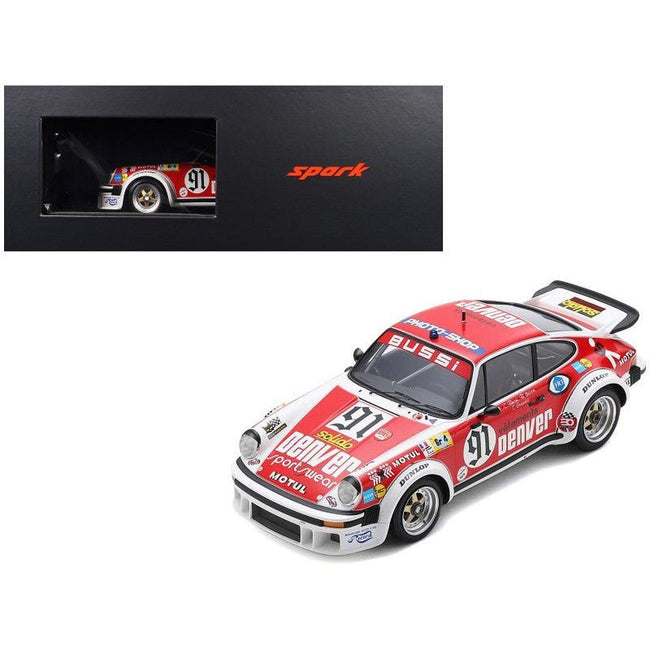 Porsche 934 91 Christian Bussi - Bernard Salam - Cyril Grandet "ASA Cachia" "24 Hours of Le Mans" (1980) with Acrylic Display Case 1/18 Model Car by Spark - Spark - ModelCars.com