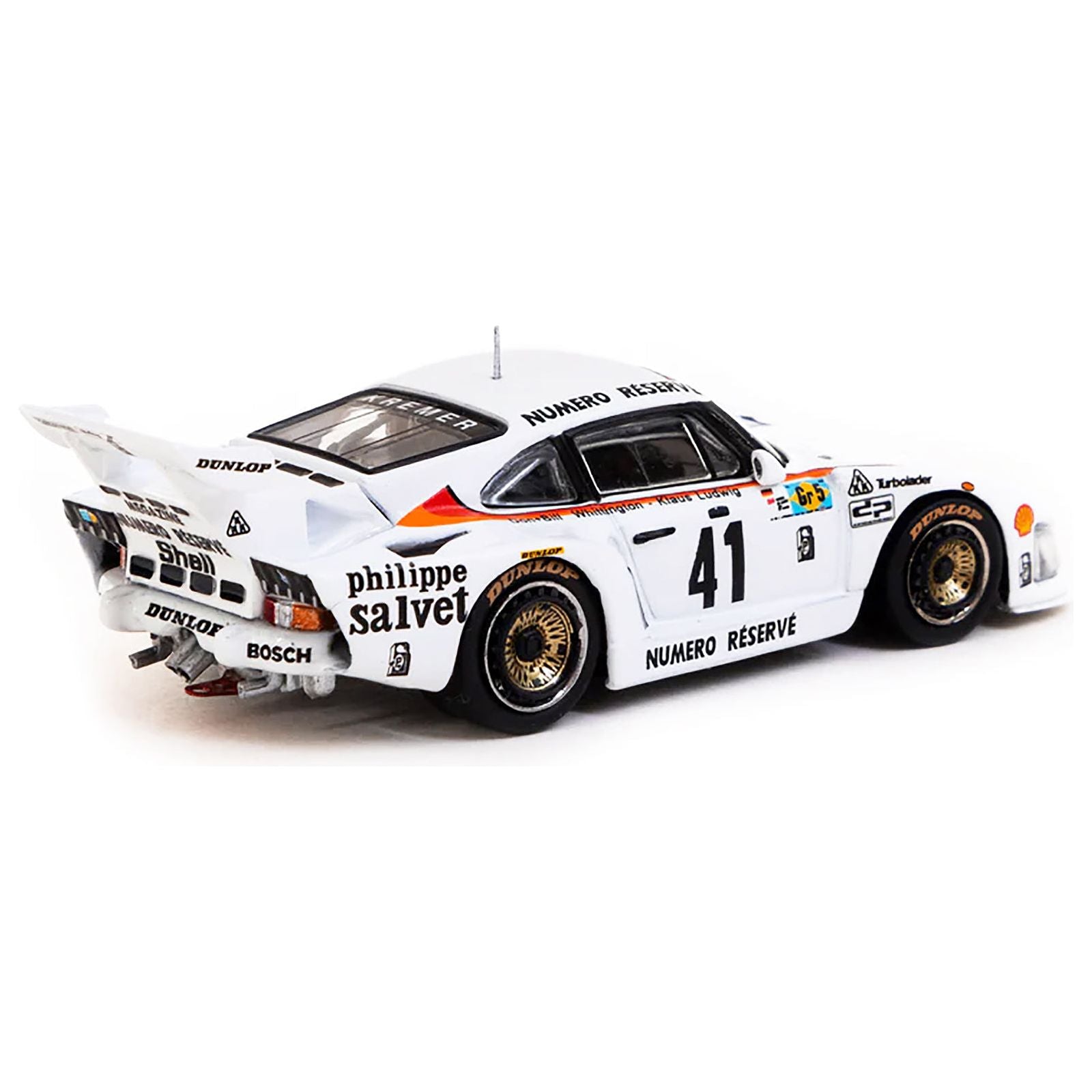Porsche 935 K3 41 Klaus Ludwig - Don Whittington - Bill Whittington "Kremer Racing" Winner "24 Hours of Le Mans" (1979) "Hobby64" Series 1/64 Diecast Model Car by Tarmac Works - Tarmac Works - ModelCars.com