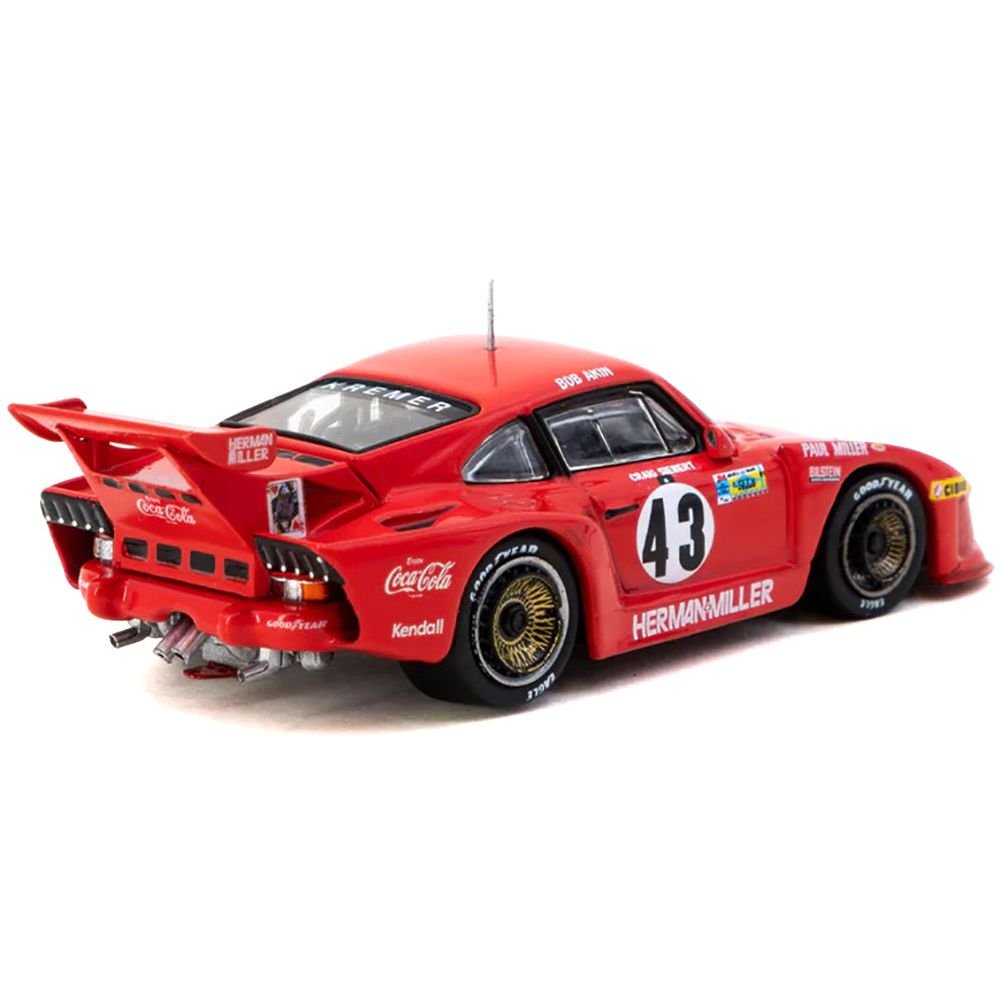 Porsche 935 K3 #43 Bob Akin - Paul Miller - Craig Siebert "Bob Akin Motor Racing" "24 Hours of Le Mans" (1981) "Hobby64" Series 1/64 Diecast Model Car by Tarmac Works-Tarmac Works-ModelCars.com